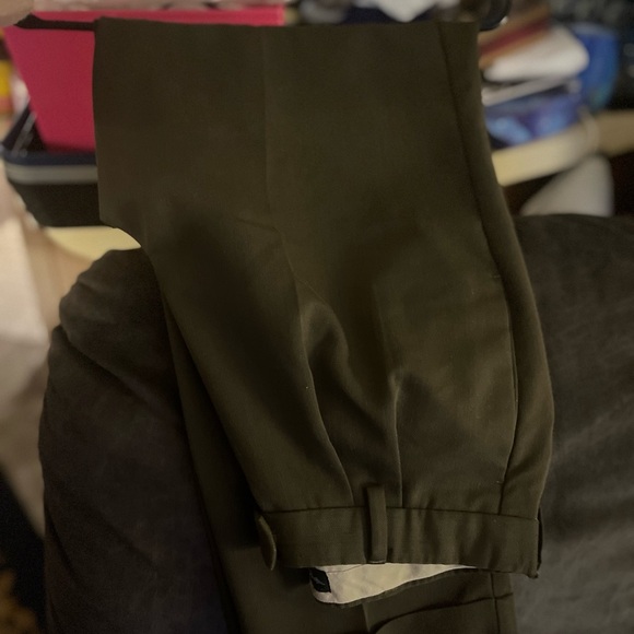 Dockers dress pants , men’s vintage dockers men’s dress cuffed olive green pants - Picture 3 of 3